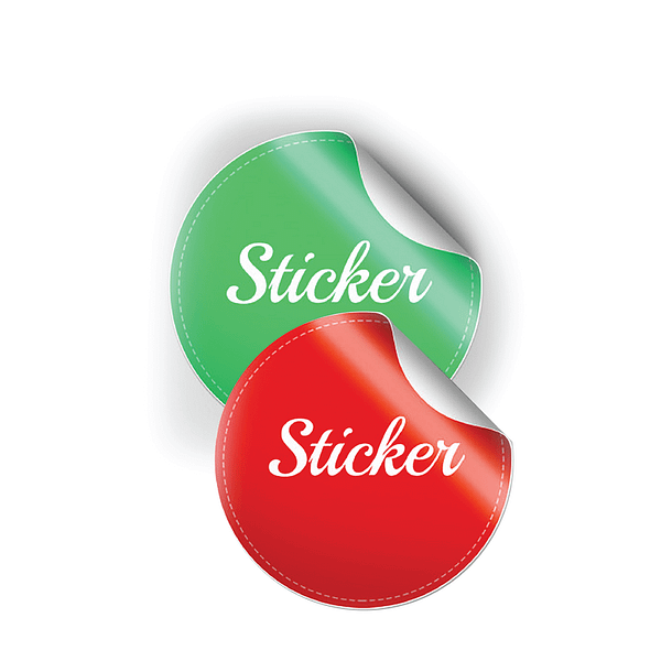 Mock up sticker