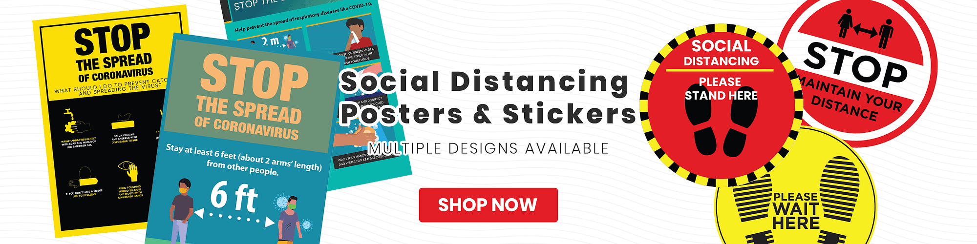 Social Distancing Posters & Stickers