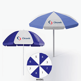Advertising umbrellas